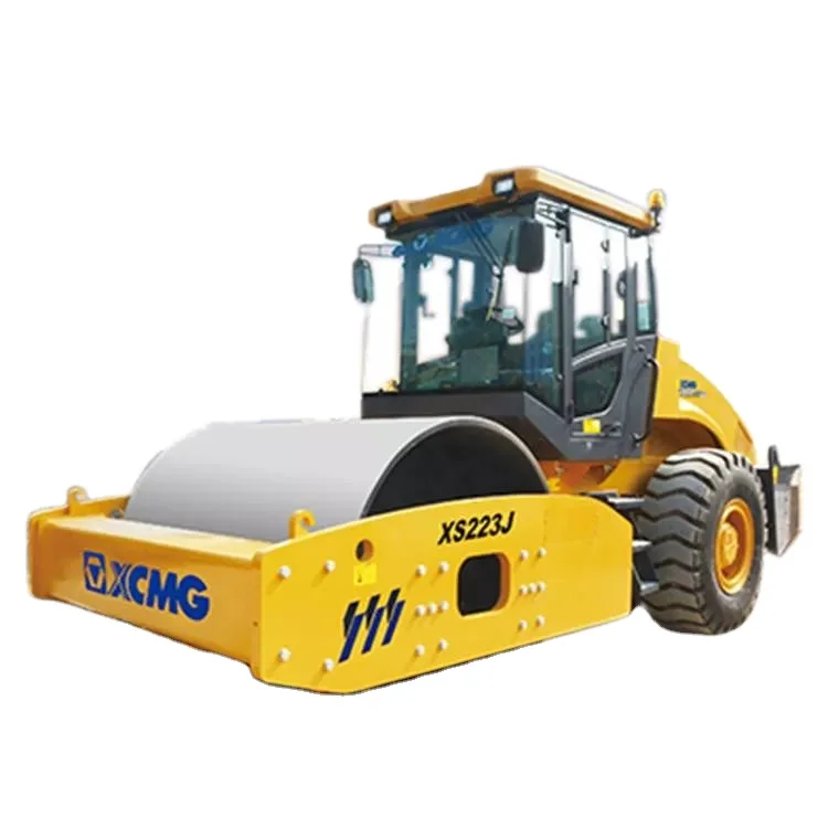 XCMG Used Yard Rollers For Sale Roller Press XS223J Machine Vibratory Roller 20Ton