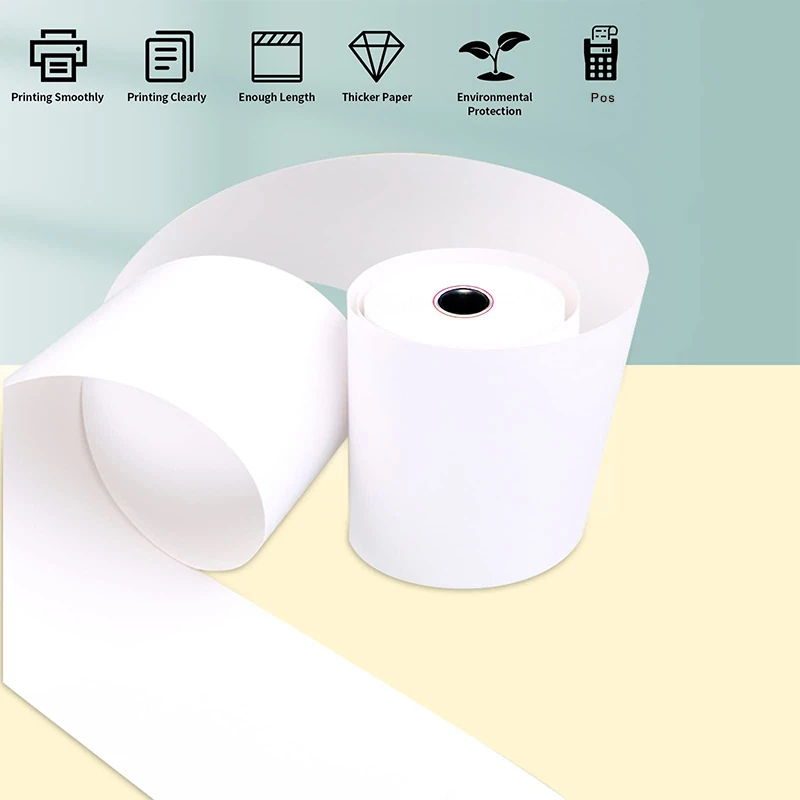 Factory 57x40mm/Customized Size White Pos Cash Register Receipt Roll Cashier Paper Thermal Paper Roll