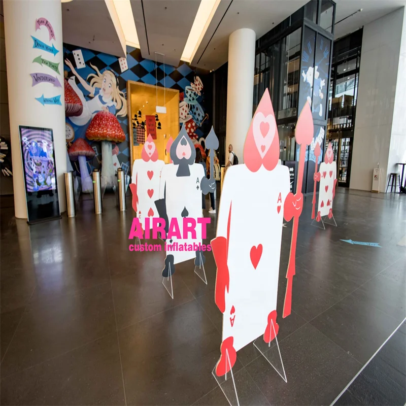 Mall event decoration Alice in Wonderland Inflatable Mushroom combo