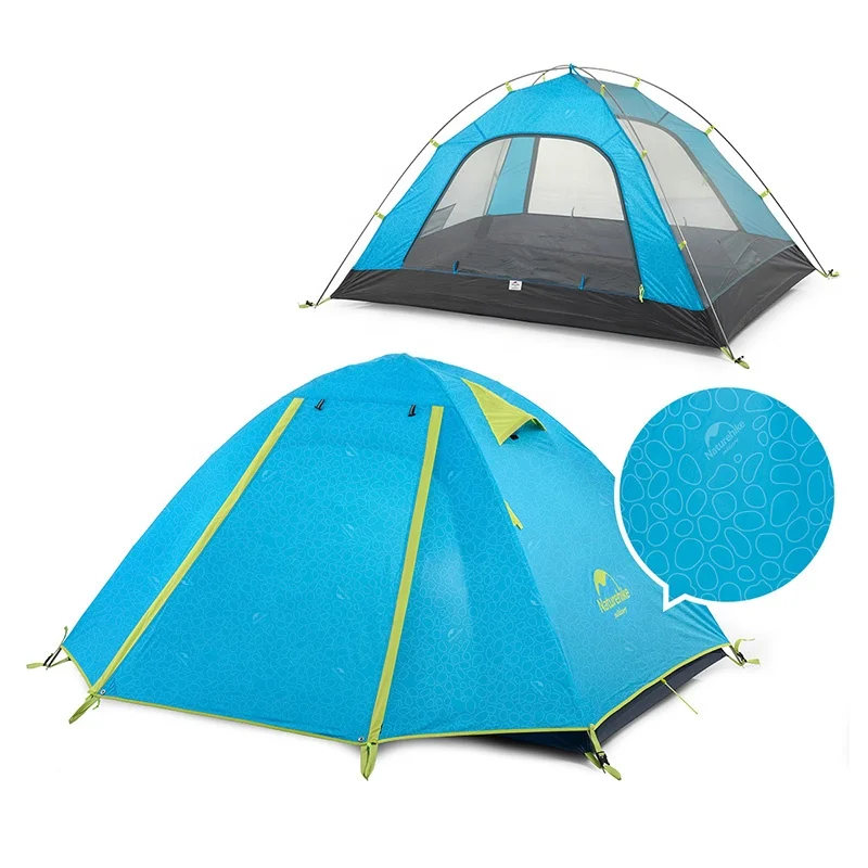 Naturehike P-series new UPF50+ Outdoor Aluminum Pole carpas de camping Double Layer Weatherproof 2 person tent Camping tenda