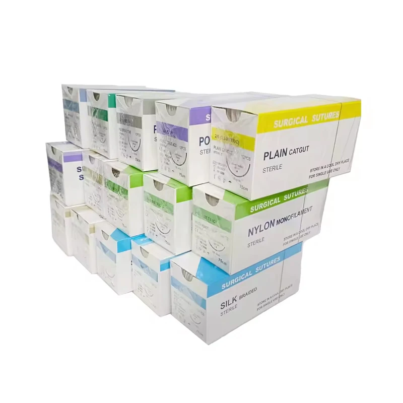 Полигликолевая кислота 910 Pga Pdo Pds Pgla Chromic Catgut нейлоновый Шелковый Шов с иглой