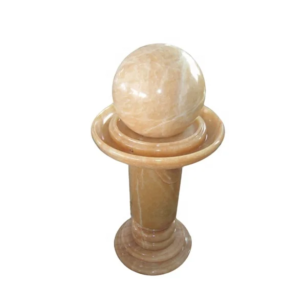 spinning marble onyx stone water ball fountain