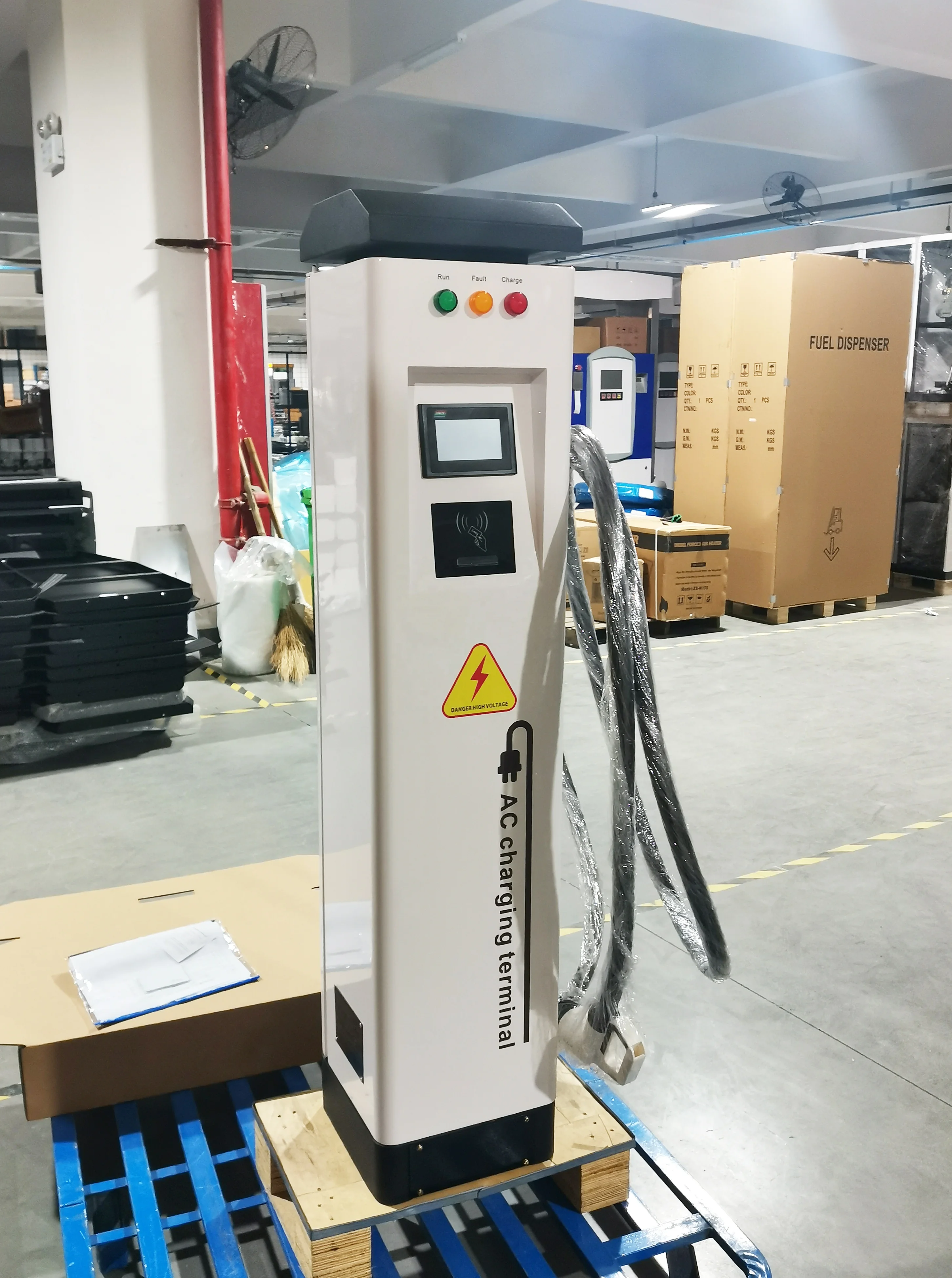 43kw AC EV charger electric car charging electric  floor-mounted  with ocpp function charger car station ev charger Type 2