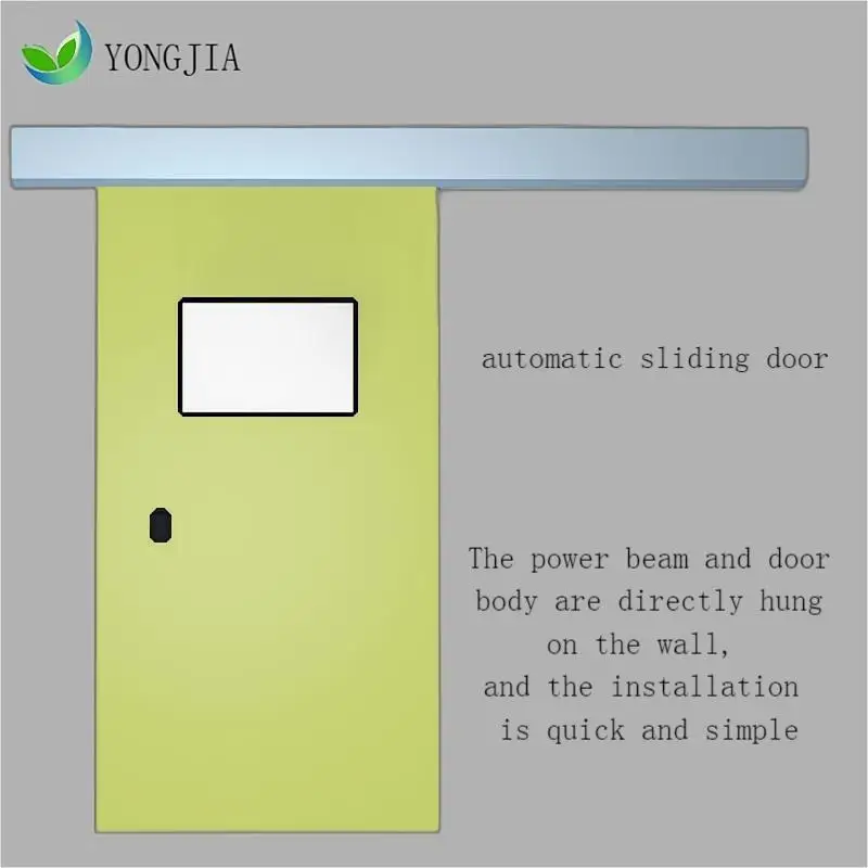 Imports Automatic Hermetic Door For Hospital Operating Room Door With Infrared Anti -clamp Safety Light