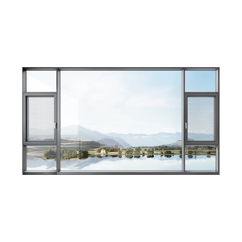 Weidun VF90 Heat Insulation And Soundproof Glass Customized Broken Bridge Aluminum System Window Sealing Balcony