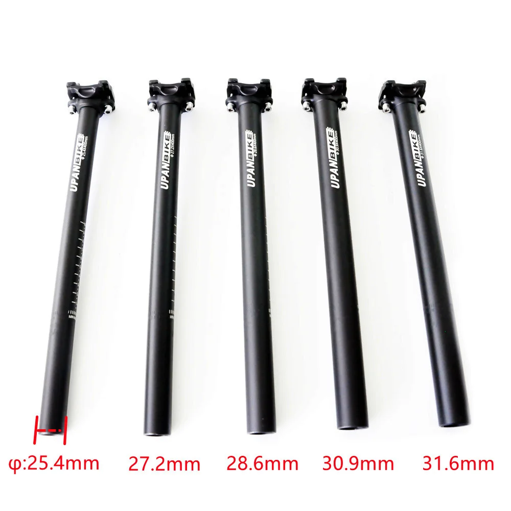 Ботильоны из замшевой кожи, фабричного изготовления Горный Руль для шоссейного велосипеда велосипедный Подседельный штырь 400 мм толщина алюминиевого сплава Регулируемый подседельный штырь для горного велосипеда подседельный штырь