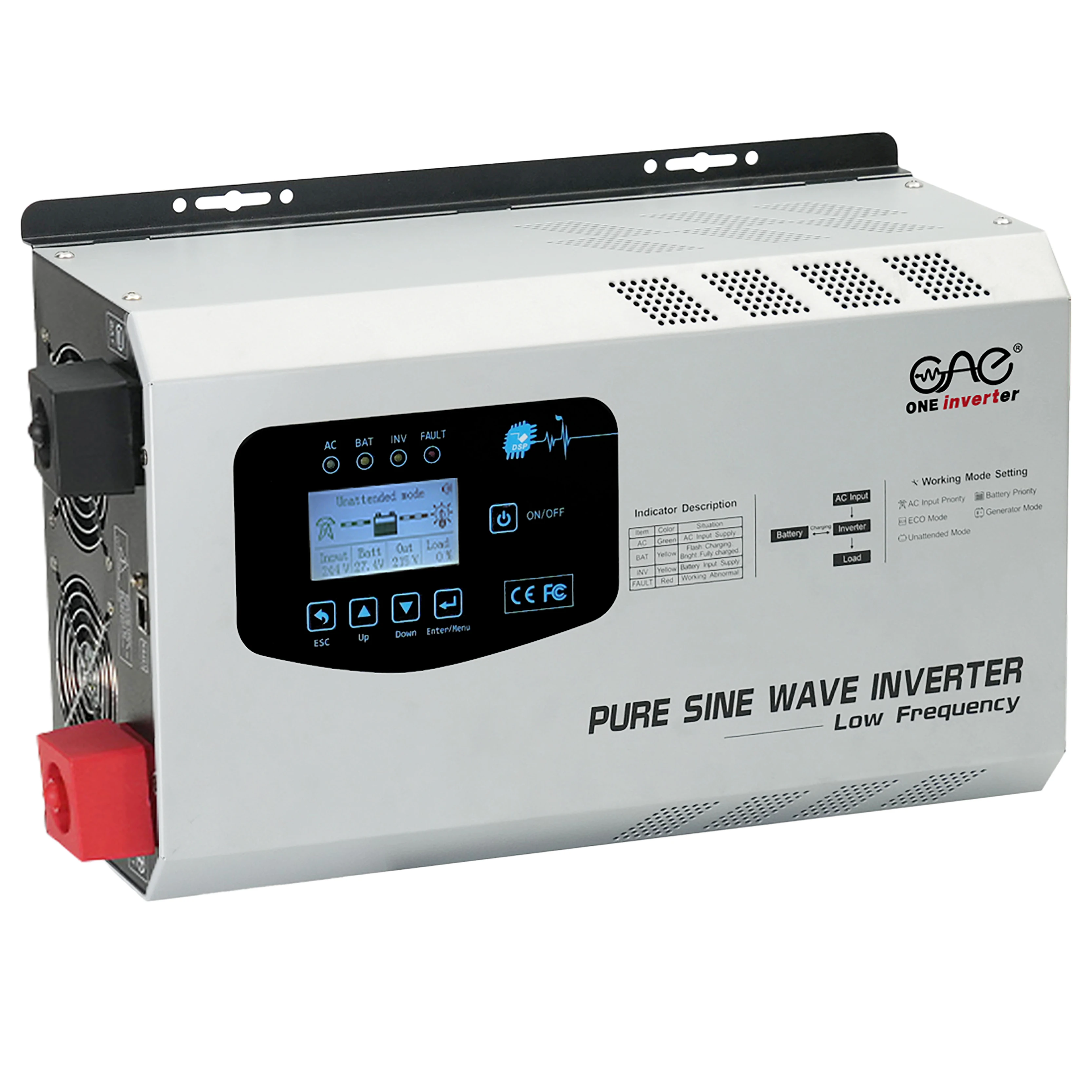 2KW 3KW 5KW 6KW 12V 24V 48V 220V гибридные Инверторные источники питания ups источник