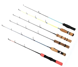 Factory supply cheap fishing tackle solid fiberglass spinning rod oem ice fishing rod