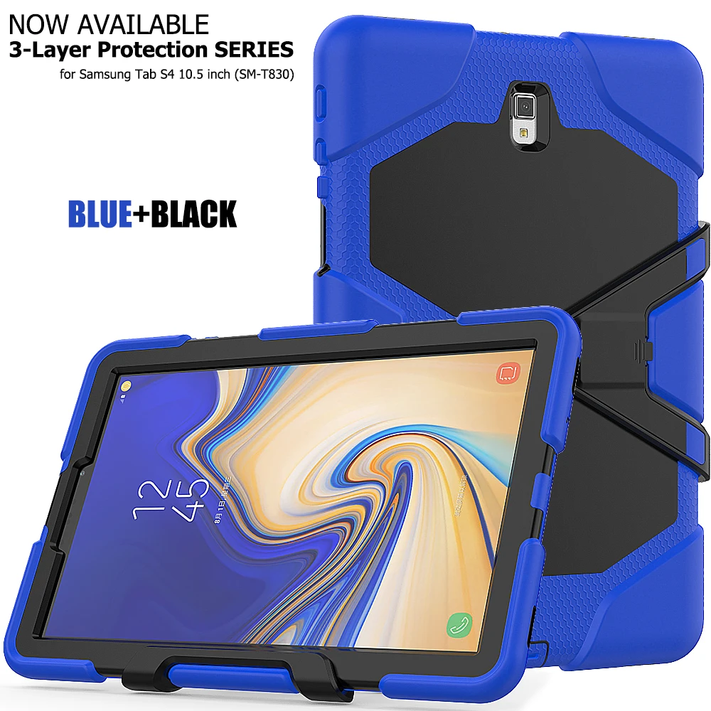 For Samsung Galaxy Tab S4 T835 T830 New Arrival Kids Silicone Soft Fold Stand Shockproof Hybrid 10.5 inch Screen Protector Case