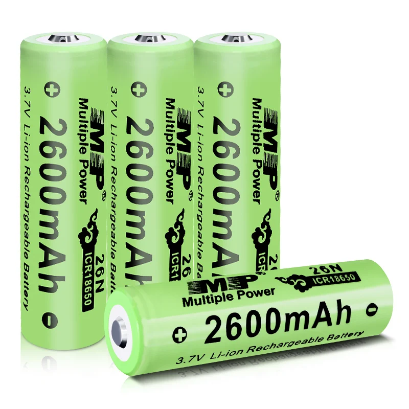 Grade A Flat Top Cell Original Full Capacity 18650 2600mAh 3.7V Li-ion Battery