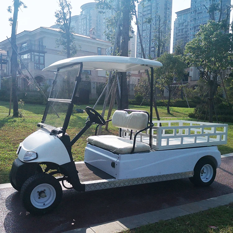 chinese CE 2 seats electric 4 wheel with box customize trunk golf cart/utility vehicle/farm vehicle
