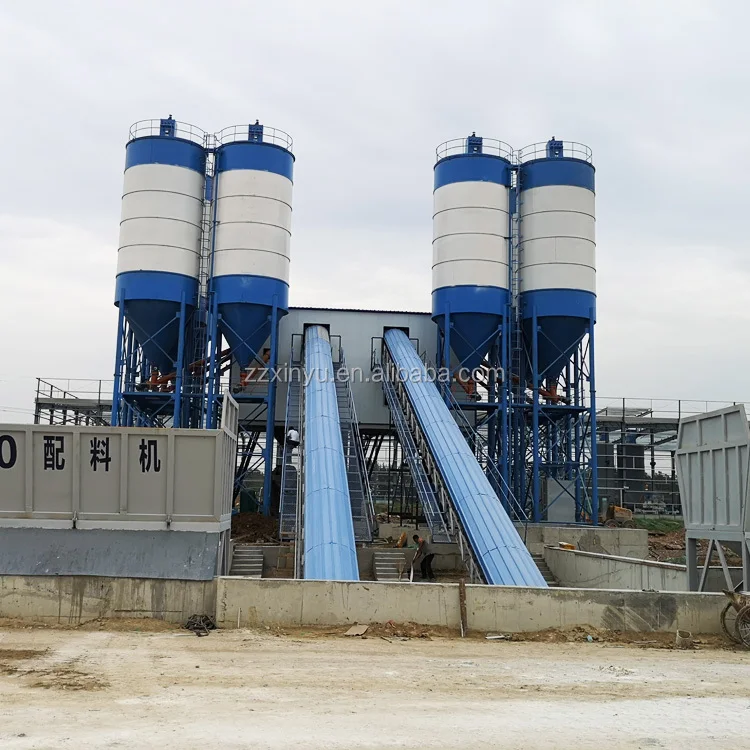 Large Capacity 120m3 Construction Company Ready Mixed Concrete Batching Plant Price For Manufacturing Plants