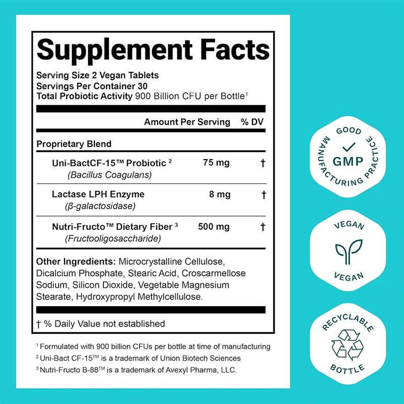 Wholesale Dietary Supplement vaginal probiotic milk calcium tablets probiotic Tablet supplements for women