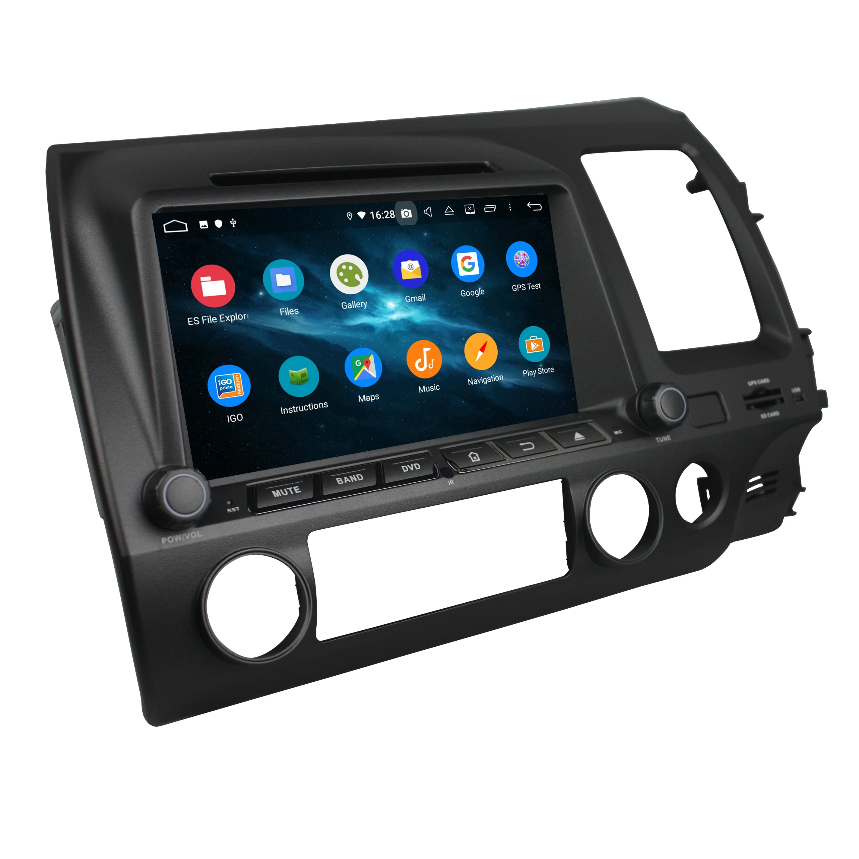 KLYDE KD-8093 PX5 Android 10 GPS навигации dvd-плеер для автомобиля 8 дюймов HONDA CIVIC