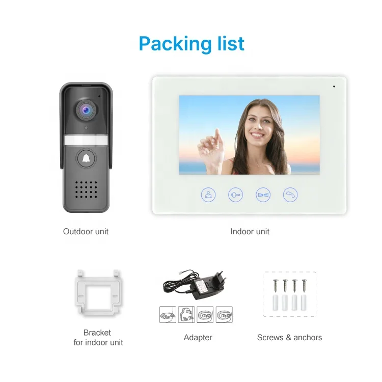 High quality hot sale smart 1080p video doorbell wireless ring doorbell camera wireless wifi video intercom video door phone