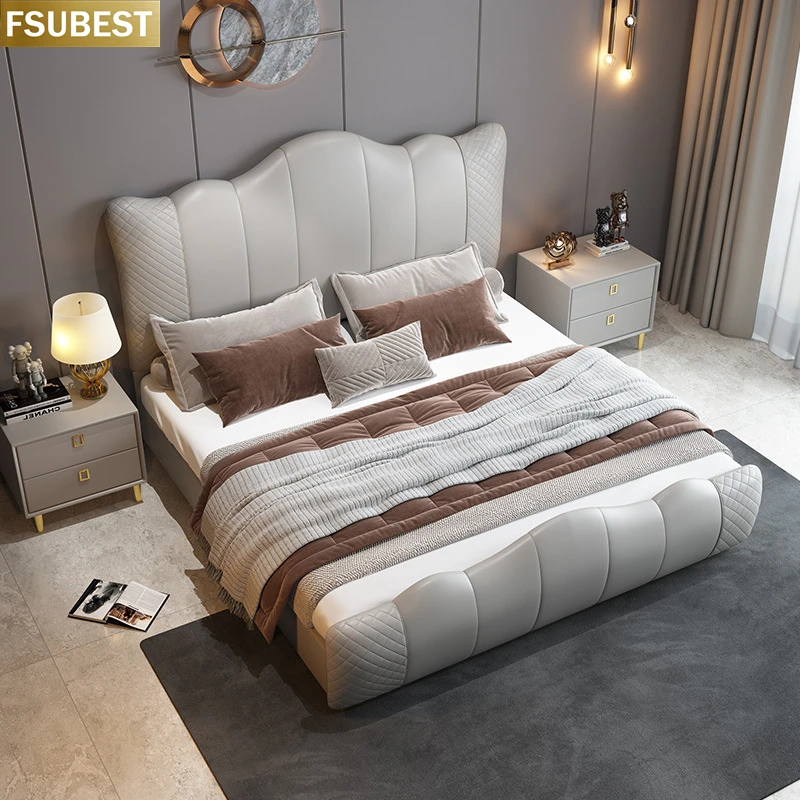Double Size House Luxury Bed Frame Lit Cama Yatak Letto Letti Bedden Bedroom Furniture Cadre De Twin Matrimoniale 2 Personnes