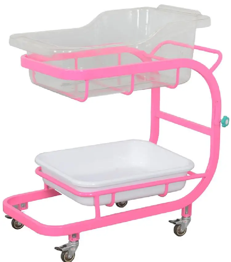 Height adjustable Hospital ABS Baby Bedding Crib/Cot B004