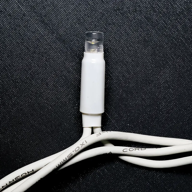 230V Christmas light  IP66 waterproof rubber cable string light  warm white christmas light with glue in