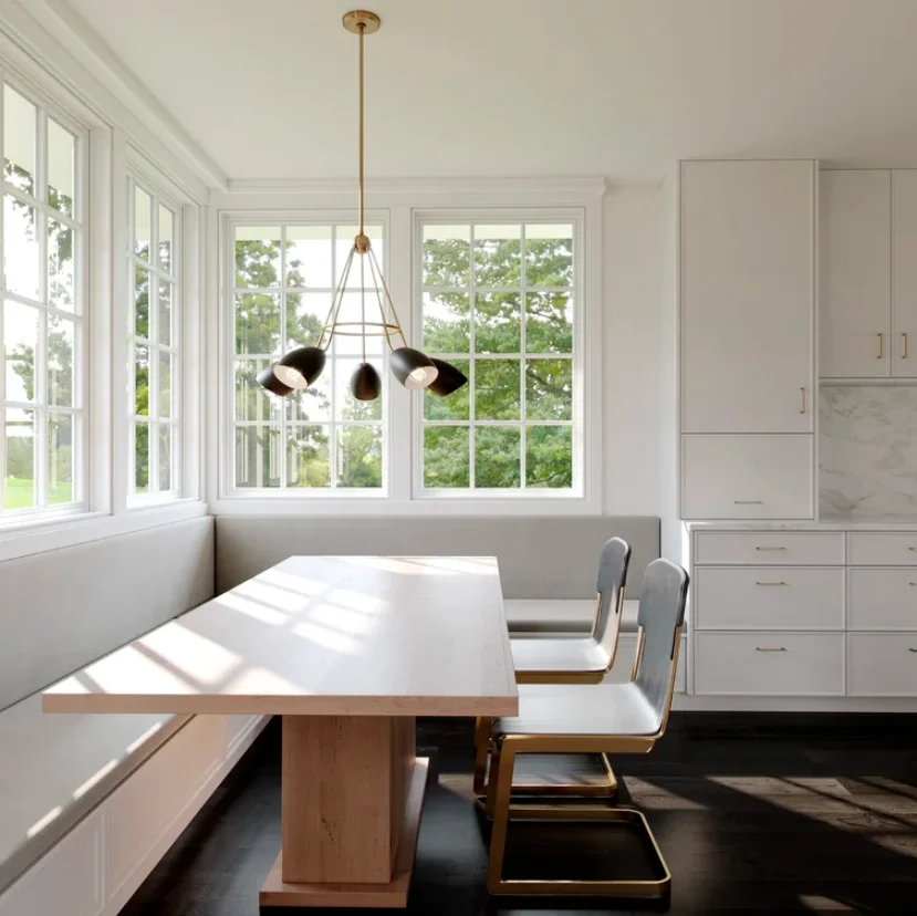 Nordic Minimalist Dining Room Pendant Light Industrial Farmhouse Metal Kitchen Island Lamp Ceiling Modern Chandelier