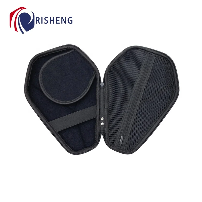 Risheng Colorful Pu Carrying Ping Pong Paddles Bats Bag EVA Table Tennis Rackets Hard Case for Training and Competition