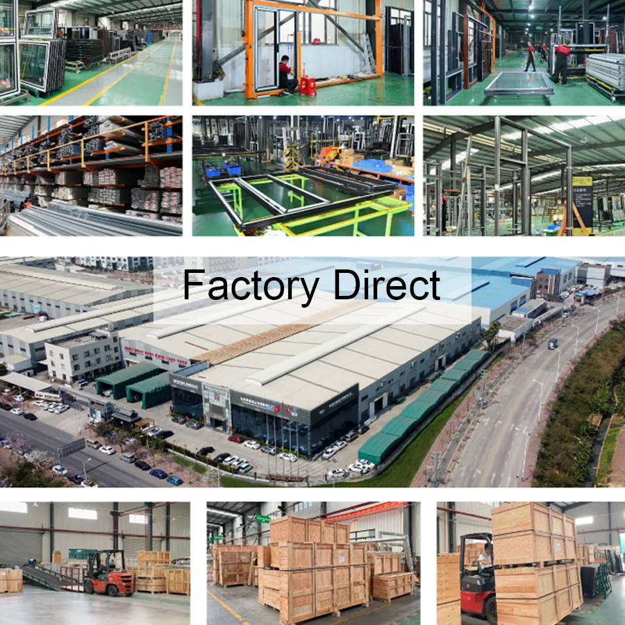 WANJIA Exterior Patio Sliding Glass Door Aluminum Automatic Sliding Door Aluminium Door