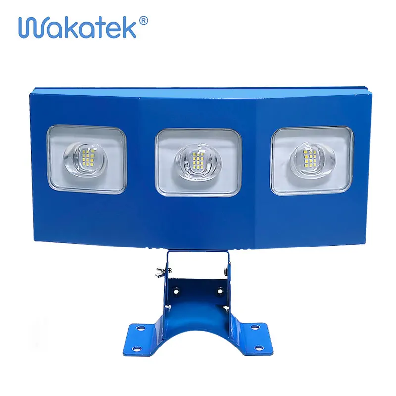 WAKATEK широкоугольный дизайн, мощный дорожный уличный свет, водонепроницаемый уличный светильник IP67, 300 Вт, светодиодные уличные фонари на солнечной батарее