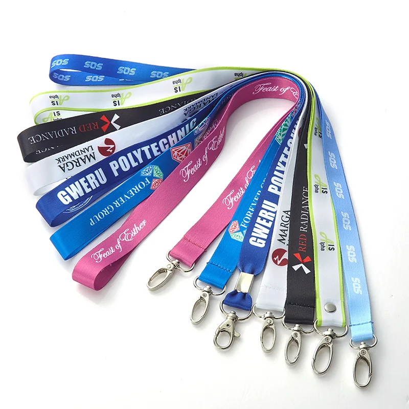Factory sales free samples Custom Logo Polyester Airbus Lanyards for Mobile Phone