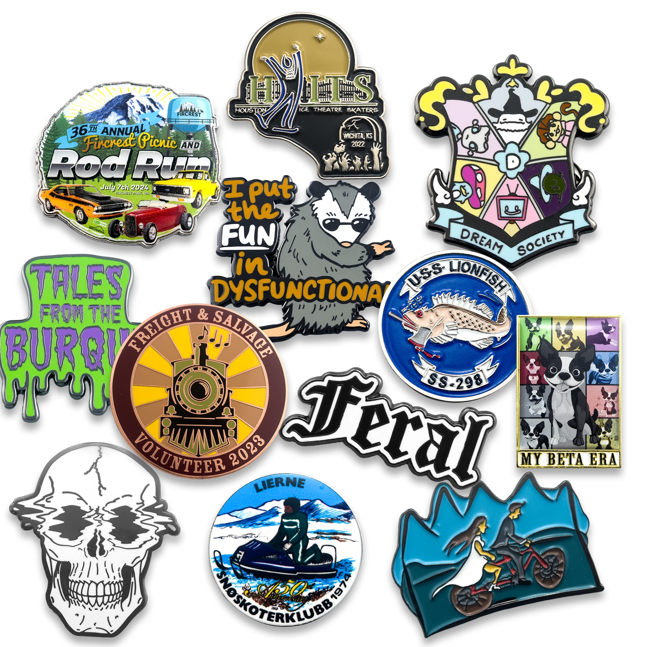 Customized Enamel Lapel Pin  Metal Craft Badge Souvenirs Custom Logo Soft Hard Enamel Pins