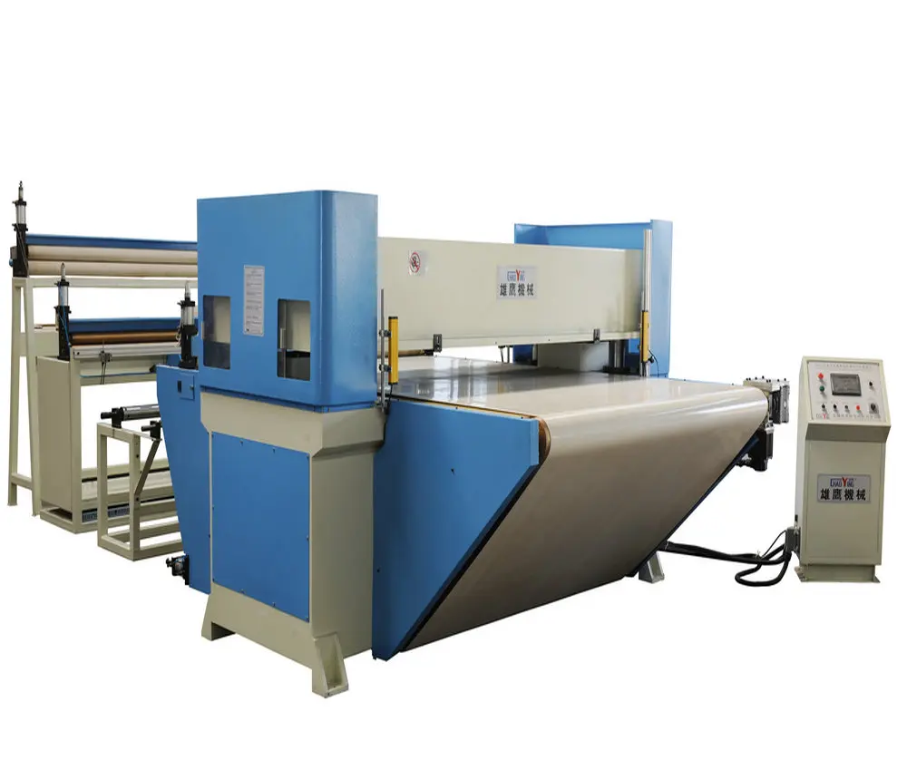 full automatic conveyor belt feeding PLC Auto seat mat cutting machine