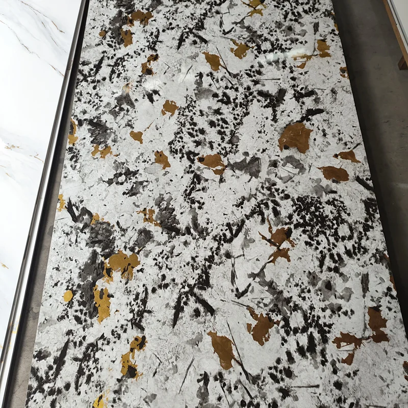 Marble sheet PVC wall panel Modern Design PET Marble Sheet Bamboo Charcoal Fiber Wall Panel Board 3D PVC Wall Panels