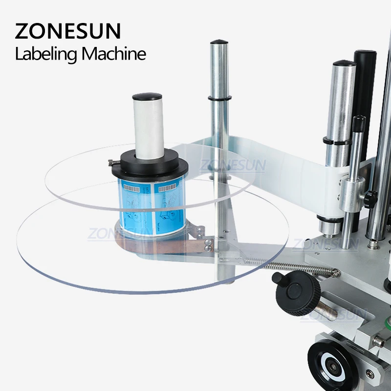 ZONESUN TB-500A Настольный этикетировщик для бутылок с водой двусторонний автоматический этикетировочный