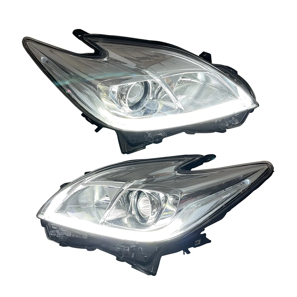 2 шт. Автомобильные светодиодные фары для Toyota Prius ZVW30 линзы 2009 2010 2011 2012 2013 2014 2015