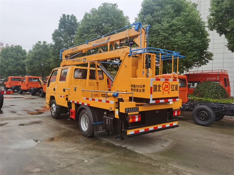 JMC 13m Diesel Truck-Mounted Crane With Cradle Automatic/New  for Aerial Work Platform Available Sale