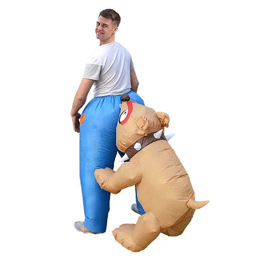 Halloween Christmas family reunion cartoon costume dog biting butt inflatable costume