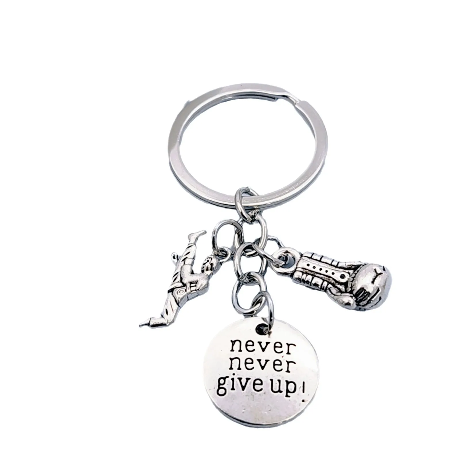 Tuning Keychain Gym boxing new style design factory 3D metal boxing gloves keychain Keychain Keyring DIY