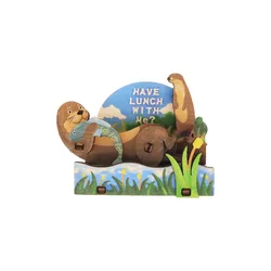 Animal Otter Movable Wooden Assembled Fridge Magnet Souvenirs