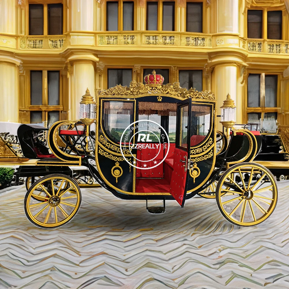 2025 Carriage Manufacturer Horse Carriage For Sale Royal Horse Carriage Carts Electric Horse Drawn