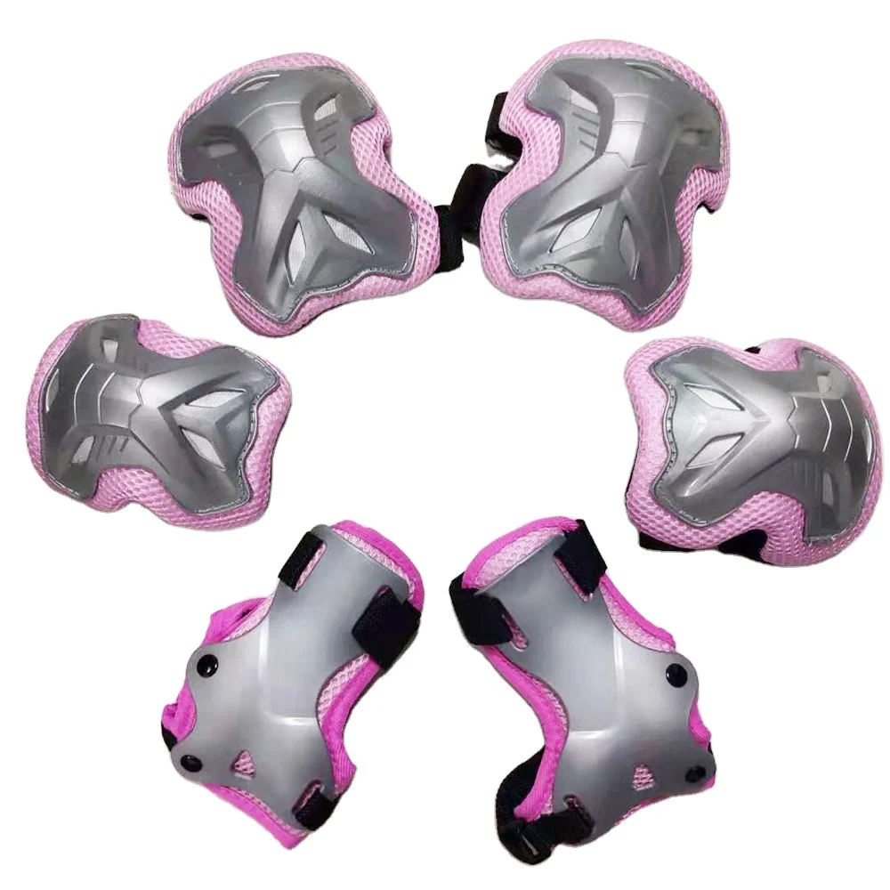 Children Scooter Cycling Inline Roller Skating Combo Set Protective Gear Kids/Youth Knee Pads Elbow Pads Wrist Guards