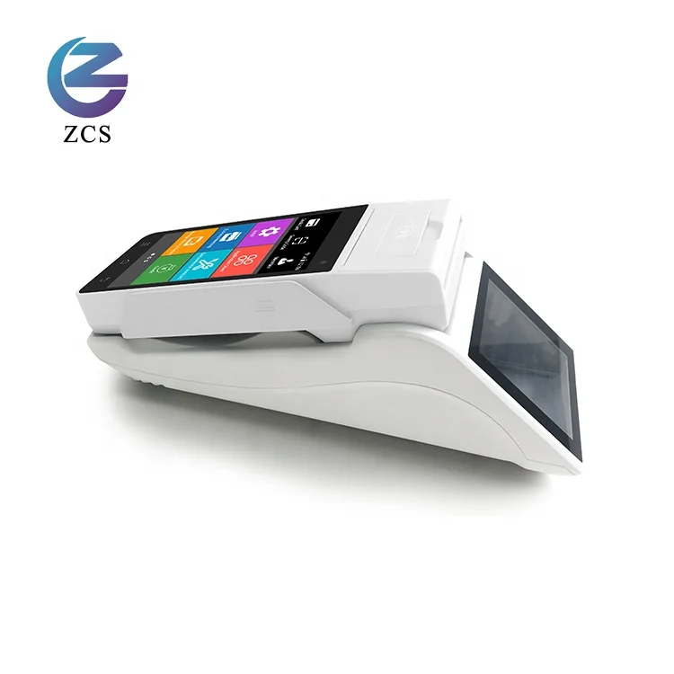 Мобильный кассовый POS-терминал ZCS BIS 4G Android с био-отпечатком пальца для поставщика