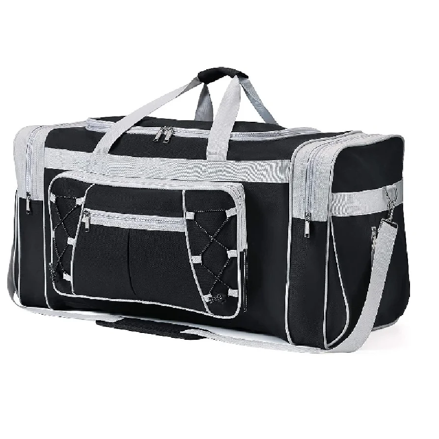 FREE SAMPLE Travel Duffel Bag 65LFoldable Weekender Overnight Bag Cloth Large Gym Luggage Duffel Water-proof&Tear Resistant