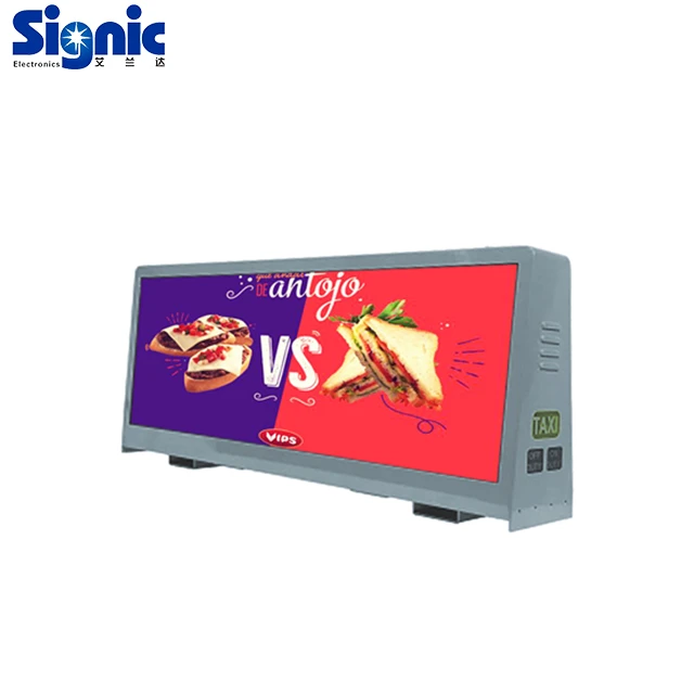 Full magnet car roof signs taxi top car taxi cab roof top sign full color car taxi roof top signs advertising billboard