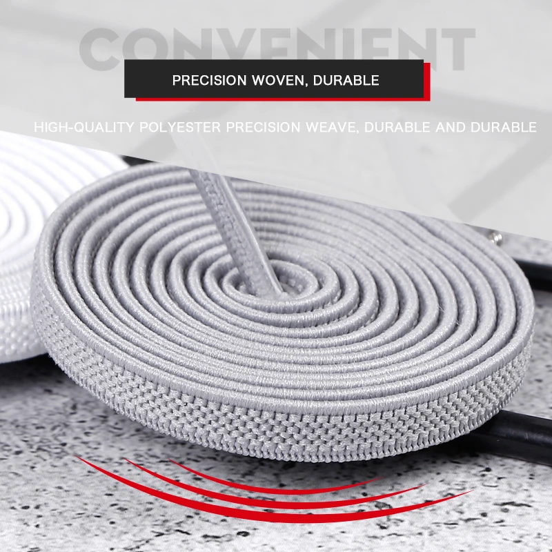 Wholesales Hot Selling No Need Tie Elastic Shoe Lace Lock No Tie Shoelace