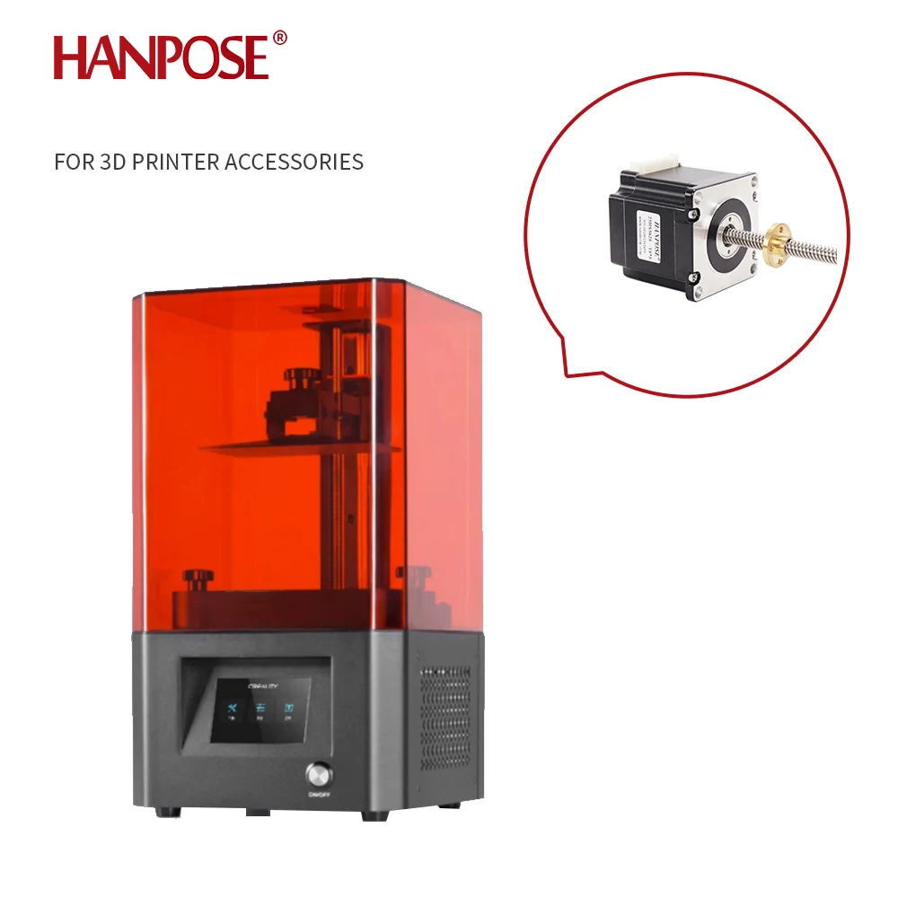 HANPSOE  nema 23 stepper motor 24V 2.8A 126N.CM 200mm length 23HS5628-T8 lead screw stepper motor for 3D printer T8 screw motor