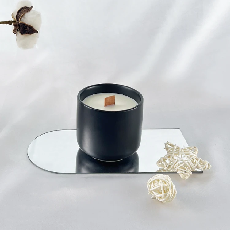 Factory Direct Selling Household Luxury Aromatherapy Candles with Covers Home Decorative Wooden Wick Scented Candles