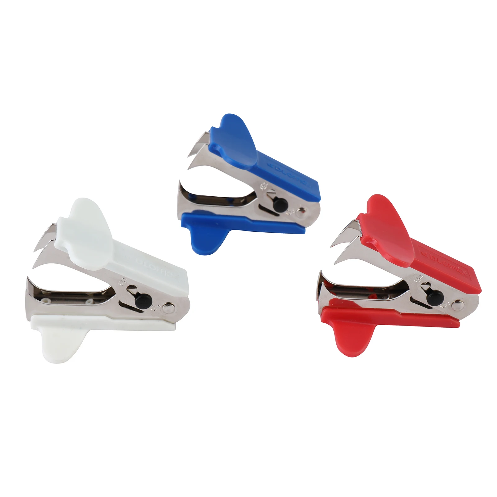 Factory Promotional School And Office Stationery Supply Metal Plastic Staple Remover With Safety Lock Staple Nail Pin Puller