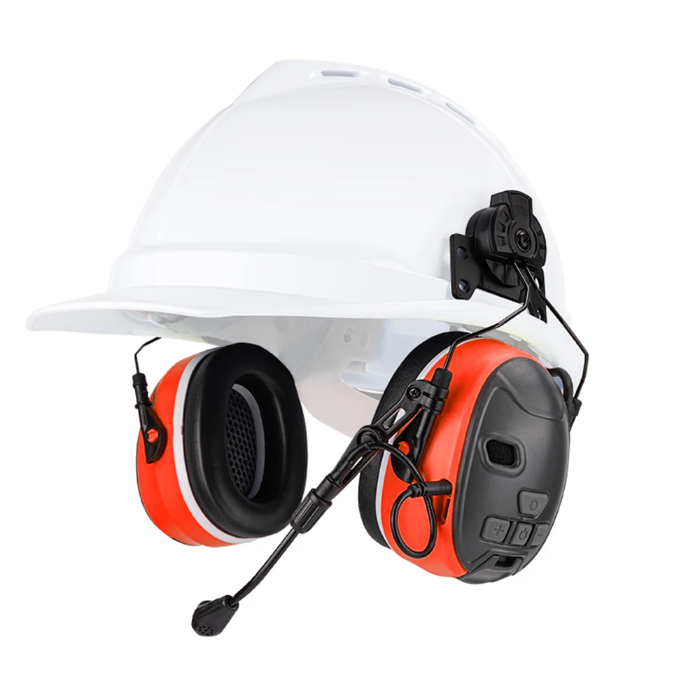 Hearing Protection safety helmet earmuff Bluetooth communication electronic headset