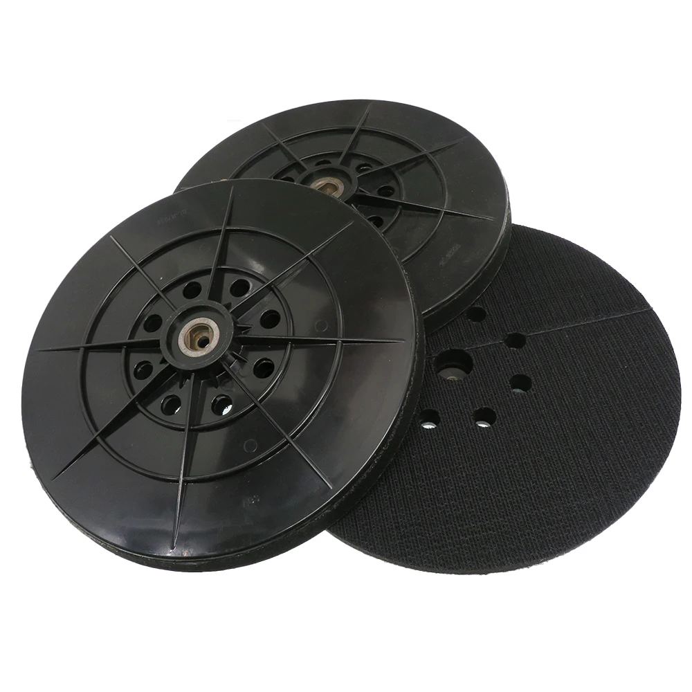 9 Inch 8 Holes Drywall Sander Hook & Loop Backup Soft Pad With 6Mm Thread For Automotive Restoration