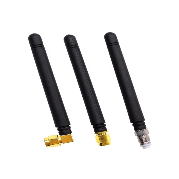 Wireless Rubber Straight GSM Antenna with SMA Connector