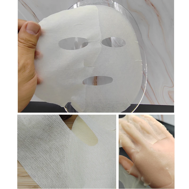 cellulose sheet plant banana fiber yellow new material for dry face mask sheet disposable facial mask