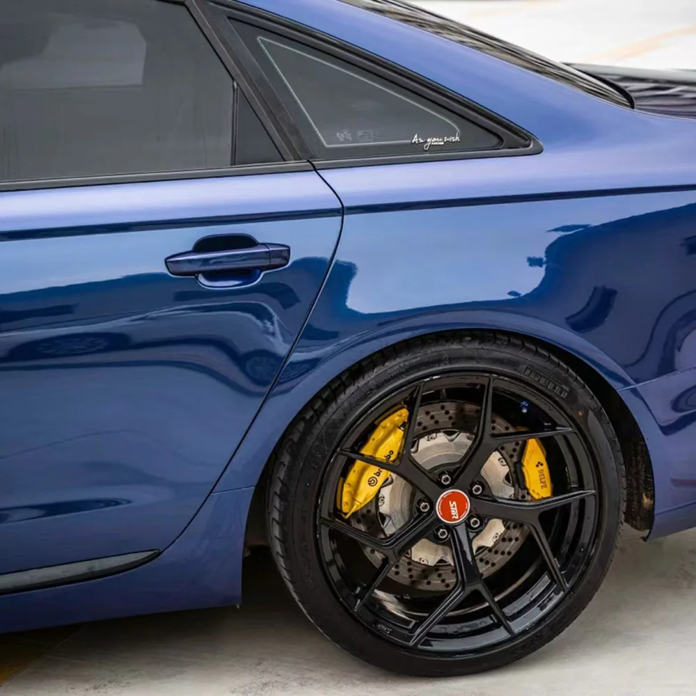 WRAPMASTER 1.52*18meter Super Gloss Crystal Night Blue Vehicle Wrap Car Wrapping Film